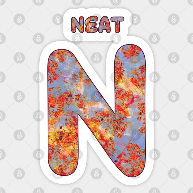 N Sticker by Geckojoy